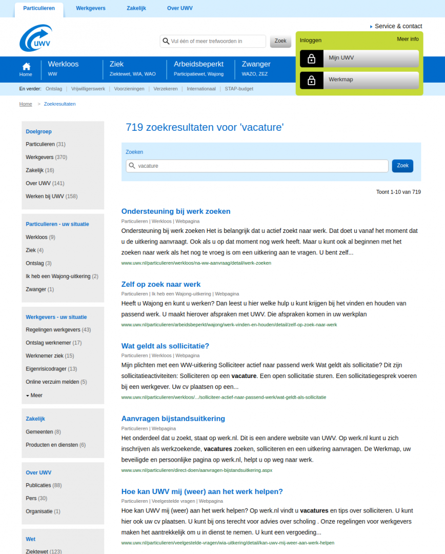 elasticsearch uwv